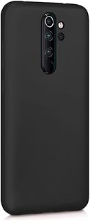 KZY İLETİŞİM Xiaomi Redmi Note 8 Pro ile uyumlu Kapak Mat Siyah Silikon Lux Kılıf