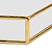 Kate and Laurel Felicia Modern Glam 2-Piece Nesting Metal Mirrored Decorative Accent Trays, Gold