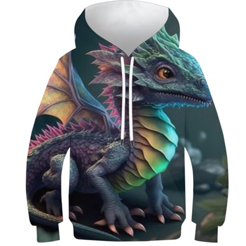 Sweat décontracté bébé dragon 3D : fini les vêtements d'ado ennuyeux