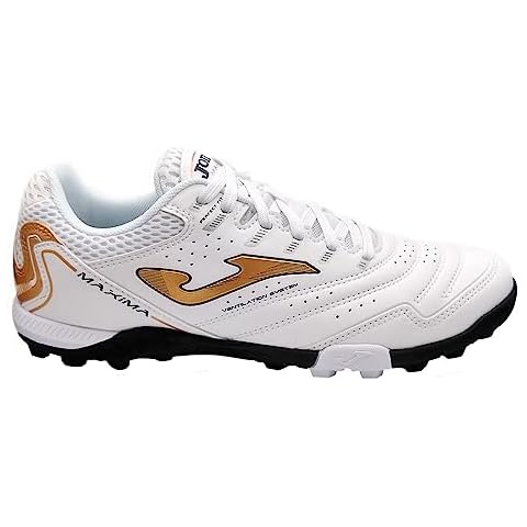 Joma Maxima Adult Turf Soccer Shoe (White/Bronze, us_Footwear_Size_System, Adult, Men, Numeric, Medium, Numeric_12) Cover
