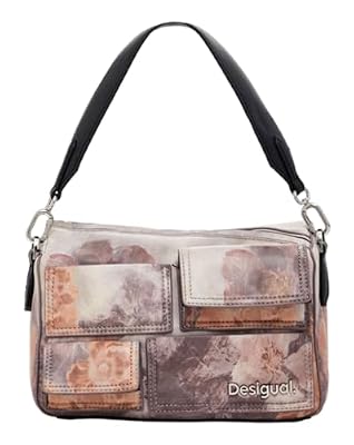 Desigual borsetta borsa a tracolla Pocket Blossom Phuket Mini Hand Bag Raw multicolore