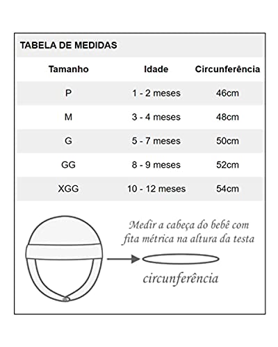 Touca de Bebê Unisex com Protetor de Orelhinha - Azul Jeans GG