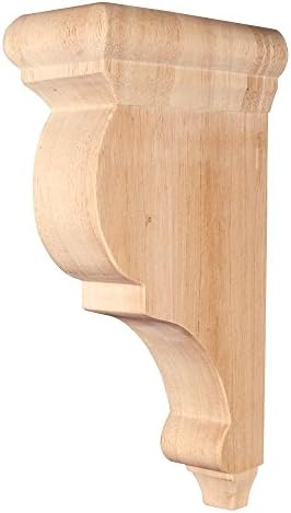 Traditional Smooth Bar Bracket Corbel (White Birch) CORG-WB