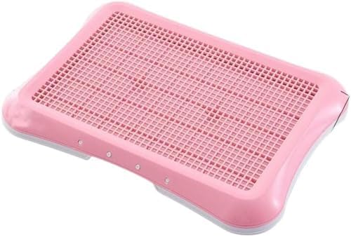 犬用メッシュトレーニングトイレ 中型・小型犬専用 室内しつけトレー お手入れ簡単 グリーン (ピンク)