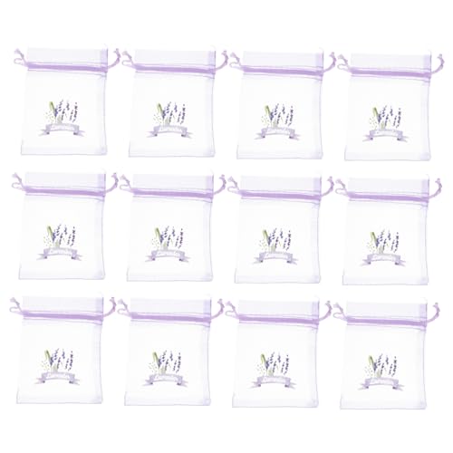 LEDMOMO 20個空のサシェ袋 巾着サシェバッグ 通気性ガーゼバッグ や車内の芳香剤収納に適した