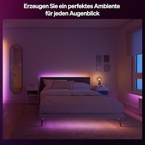 Hue Essential 10-Meter-LED-Lightstrip, RGBIC, lebendige Farben, flexible Innenbeleuchtung, einfache Installation, App- und Sprachsteuerung, kompatibel mit Alexa, Google Assistant und Apple Home