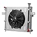 ENGINKUHLER 3 Row Radiator Compatible with 1999-2005 Jeep Grand Cherokee WJ WG 4.7L V8 Manual Aluminum Radiators with Cooling Fan