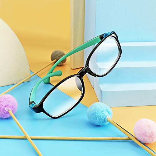 Image of VisionGlobal Blue Light Blocking Glasses for kids, Anti Eyestrain and Blurry, Computer Glasses, Anti Glare