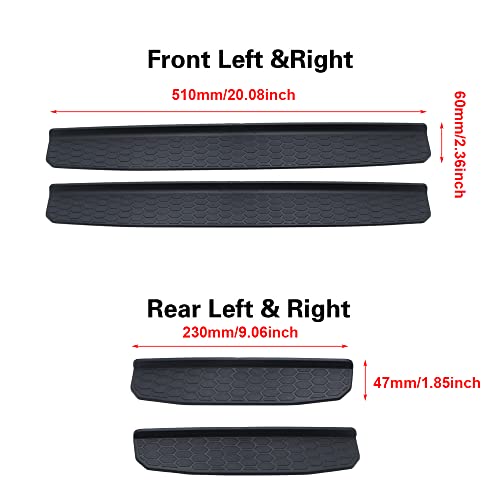 Totmox 4Pcs Door Sill Guards Kit For Wrangler Jl 2018-2019 Accessories Parts, Door Entry Guard Kit #TOP1