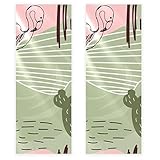 WOSHJIUK 2 Pack Microfiber Gym Towels,Flamingo-Kakteen-Pflanze,Cooling Towel Ice Towel Super Absorbent for Neck Sweat Towels
