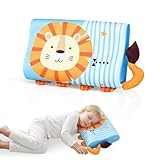 Ecofocet Kinderkissen Memory Foam, Schlummerkids Kissen, 46x27cm Tiere Kinderkissen, Kinderkopfkissen, Hautfreundlich Komfortkissen Kinder, Ergonomisches Kissen Kinder, fur 2-8 Jahre