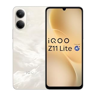 iQOO Z11 Lite 44W 5G (Solar Flame, 6GB RAM, 128GB Storage) | 6500mAh Battery with 44W Fast Charging* | Dimensity 6300 with 579k+ AnTuTu Score* | OriginOS 6.0 with AI Creation* & Private Space*