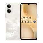 iQOO Z11 Lite 44W 5G (Solar Flame, 4GB RAM, 128GB Storage) | 6500mAh Battery with 44W Fast Charging* | Dimensity 6300 with 579k+ AnTuTu Score* | OriginOS 6.0 with AI Creation* & Private Space*