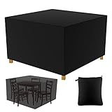 【Maße】125*125*74 cm ist die verfügbare Größe der Gartenmöbel Abdeckung. Überprüfen Sie Ihren Gartenmöbel die Abmessungen für die richtige Passform. Die Abdeckung eignet sich zum Abdecken von Sitzgarnituren, Gartentischen und anderen Gartenmöbeln