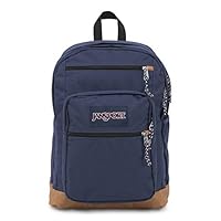 JANSPORT Backpack with 15-inch Laptop Sleeve, Navy - Large Computer Bag Rucksack with 2 Compartments, Ergonomic Straps - Bag for Men, Women