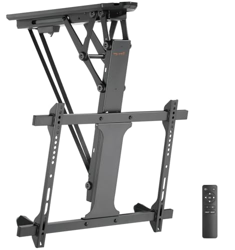 mywall HL 41ML TV-Deckenhalterung Deckenhalter Motorisiert Höhenverstellbar Schwenkbar Drehbar Schwarz