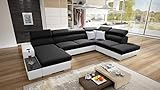 ecksofa mit schlaffunktion und bettkasten günstig ZUWENDUNG: dieses XXL Sofa passt ideal zu jedem Wohnraum. Sie ermöglicht richtiges Relax für die ganze Familie. Ideal sowohl zum Wohnzimmer, Gästezimmer, aber auch zum Wintergarden und Arbeitszimmer