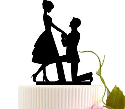 Engagement Decoration Cake Topper Mr And Mrs Bride Groom Cake Topper Acrylic Silhouette Wedding Event Party Supplies