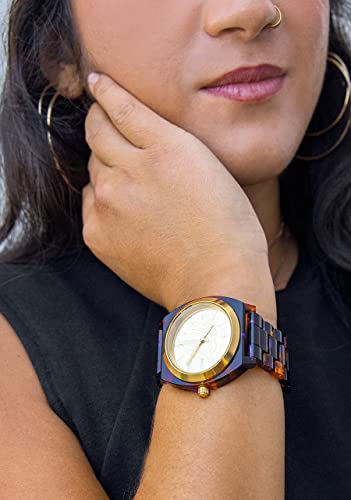 Nixon X Rolling Stones Time Teller Acetate A1359 - All Black - 100M Water Resistant Women's Analog Fashion Watch (37Mm Watch Face, 20Mm Acetate Band) #TOP6