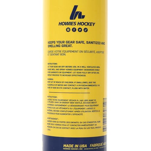 Howies Hockey Deodorizer - Odor-Eliminating Spray for Hockey Equipment and Sports Gear