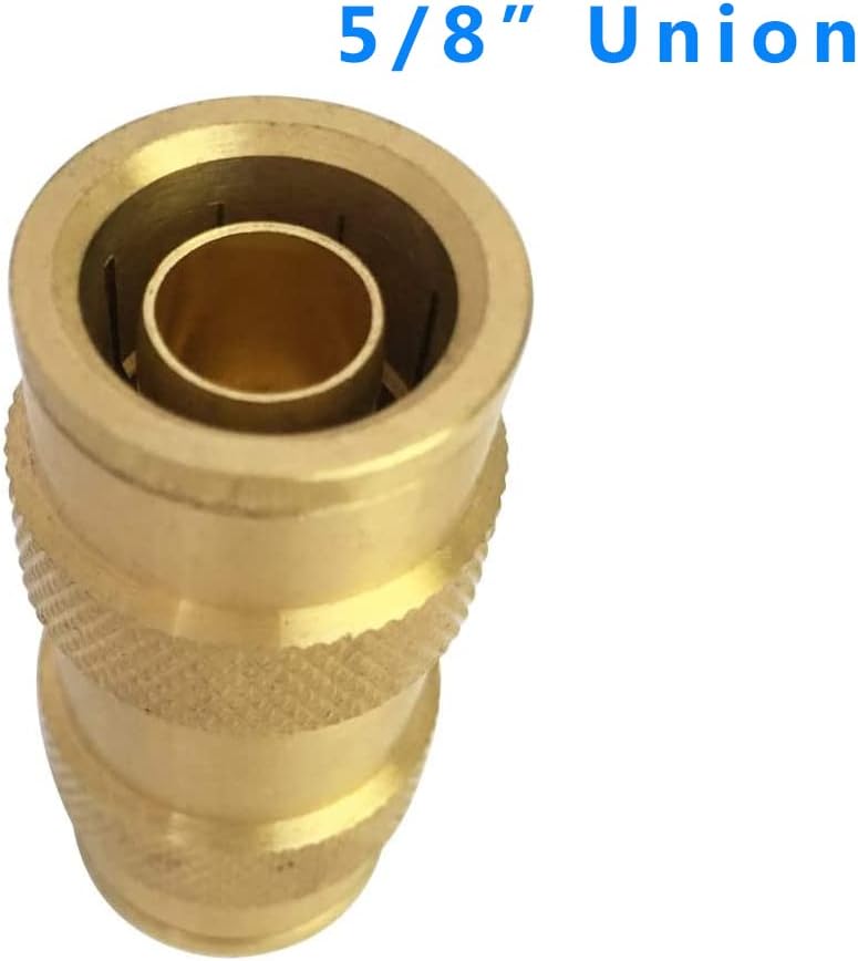 5/8" Tube OD Push-to-Connect Pneumatic Fittings Set - DOT Air Brake Line Fittings, 5pcs Air Hose Quick Connect Fittings