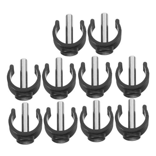 CALLARON 10pcs Sturdy Walker Parts Walking Stick Clamp Buckle Clips Crutch Clamp for Stability Accessories