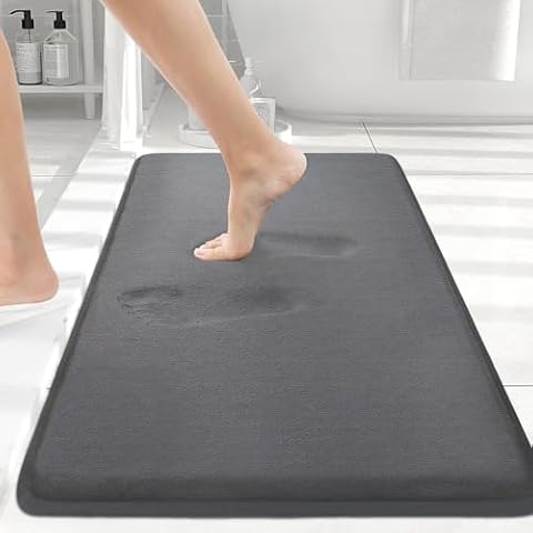 Smiry Soft Memory Foam Bath Mat Cover