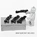 BrickTactical Clone Trooper Blaster Pack DC-15 Rifles, Seperatist Droid Blasters, DC17 Pistols, Weapon Crate Weapons Compatible with Minifigs