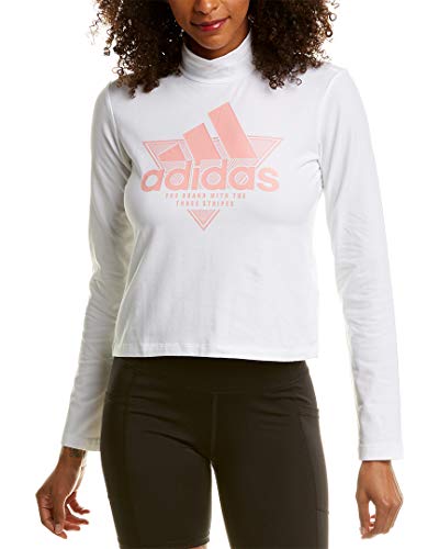 adidas Women's ID HIGH Neck Long Sleeve TOP (2XS)