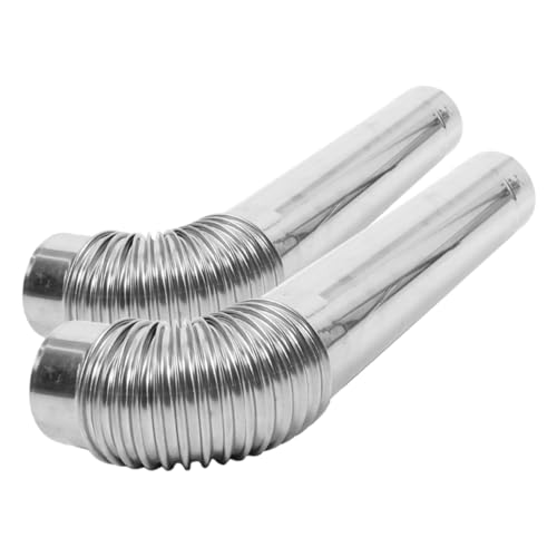 UKCOCO 1 Ensemble De Tuyau D'Échappement De Cheminée Tube D'Extension De Cheminée Tuyau De Poêle À Bois Tuyau De Cheminée De Chaudière Tuyau De Poêle À Bois De Camping Tuyau