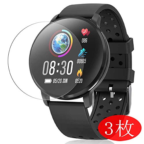 Vaxson 3 Stück Schutzfolie kompatibel mit CatShin Smartwatch Smart Watch 1.3" CS06, Displayschutzfolie Bildschirmschutz Blasenfreies TPU Folie [Nicht Panzerglas]