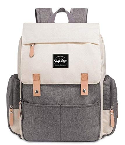 Mochila Bolsa Infantil Bebê Maternidade Térmica Impermeável Cor:Creme