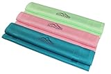 SUHAZER® Allzweck Mikrofasertücher Set 60x40 cm im 3er Pack | Premium Putztücher Reinigungstücher für streifenfreien Glanz ganz ohne Putzmittel in drei Farben
