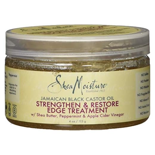 Shea Moisture Jamaican Black Castor Oil Strengthen, Grow & Restore Edge Treatment, 4 Ounce
