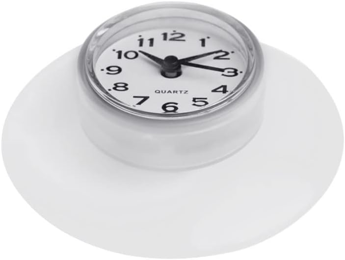 Alarm Clock Waterproof Sucker Alarm Clock Kitchen Bathroom Bath Shower Clocks with Sucker s Decoration/Blue