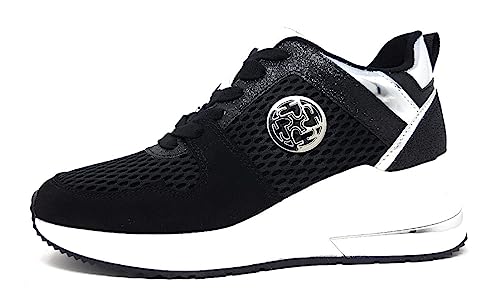 La Strada Zapatillas bajas para mujer, color negro, 2201 Black, 37 EU