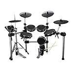 Carlsbro CSD600 9-Piece Mesh Head Electronic Drum Kit - Digital Mesh Drum Kit with Realistic Mesh Heads, Dual-Zone Cymbals, 408 Sounds, Bluetooth Connectivity - Includes 50 Lessons