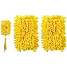 Reusable Duster Refill Compatible with Swiffer Hand Duster - 360 Heavy Duty Dusters Refills - Microfiber Ceiling Fan Duster for Swiffer Dusters Extended Handle, 2 PackHandle is Not Included