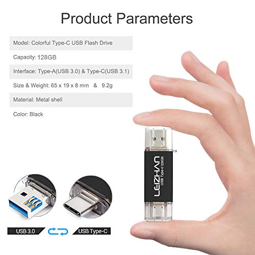 Clé USB Type-C 3.1 transfert ultra rapide 128Go noir - 5