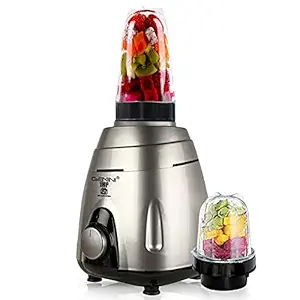 Gemini VGSMGF 1HP Mixer Juicer Grinder with 2 Jars (1 Large Bullet and 1 Small Bullet) - Silver