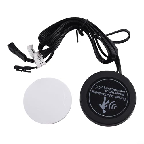 Interruptor de sensor táctil para control LED, penetra paneles de madera, vidrio, acrílico o superficies no conductivas, CC 12 V-24 V compatible con detección de movimiento PIR (interruptor táctil)