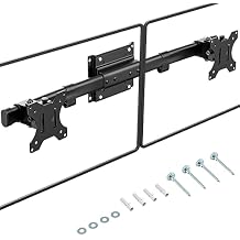 PUTORSEN Dual Monitor Wall Mount, Horizontal Assembly Mount for 2 Monitor Screens up to 27 inches,Max. 10kg, VESA 75x75/100x100mm