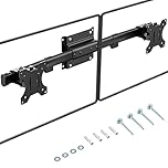 Dual Monitor Wall Mount, Single to Double VESA Adapter for 2 Displays 13 to 27 inch, Horizontal Assembly Max. 10kg, VESA 75x75/100x100mm