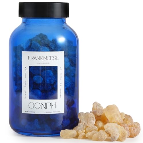 Frankincense Resin 4oz - Glass Jar (Boswellia Carterii) Various Uses Incense Resin اللبان, Luban, Encens, Incienso De Iglesia, Centuries sourced by Catholic and Orthodox Churches- Mountainous Puntland