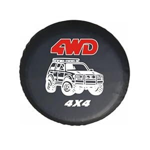 FOVAOK 4WD 4x4 Ersatzrad-Reifenabdeckung 35,6 cm