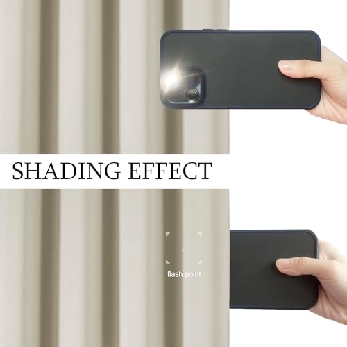 Image of LEMOMO Blackout Curtains 66 x 95 inch /Light Beige Curtains Set of 2 Panels /Thermal Insulated Room Darkening Bedroom Curtains