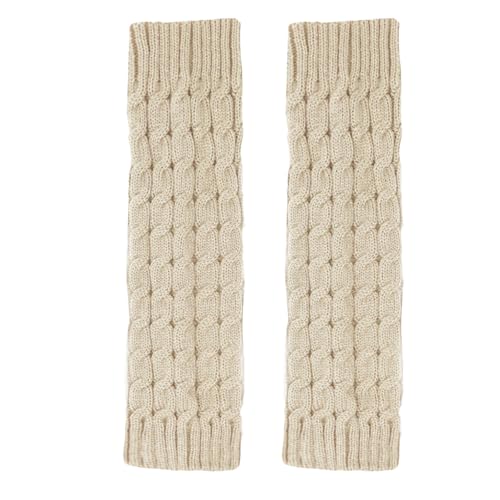 Image of Knitted Ribbed Stirrup Leg Warmers for Women, Girls, Ladies - Yoga and Dance