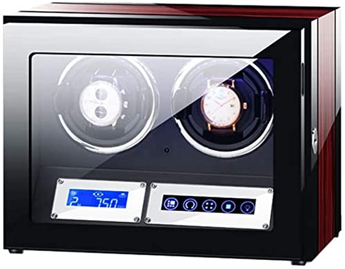 Boîte pour montres automatiques de prestige YZCIS avec écran tactile et finitions luxe
