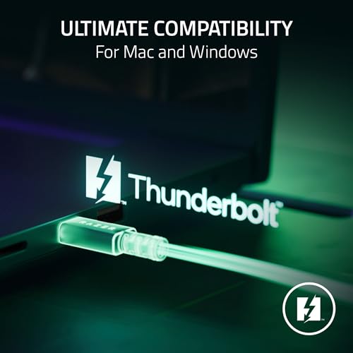 Razer Thunderbolt 4-Kabel (0,8 m): bis zu 40 Gigabit pro Sekunde – bis zu 8K Auflösungen – bis zu 100 W Aufladen… – Ansicht 5