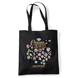Bridgerton Crown Jewel Bolsa Tote Reutilizable para Compras y Viaje, Negro